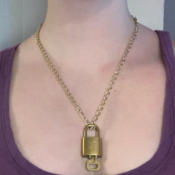 Authentic Louis Vuitton Lock and Key Necklace - Picture 4 of 4
